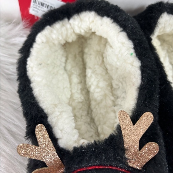 Reindeer houseslippers, M/L 8-10 Women’s size. NWT - Picture 2 of 5
